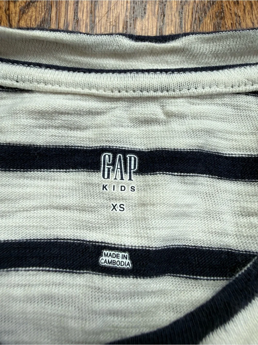 Gap Striped Short Sleeve Dress 4-5 Years